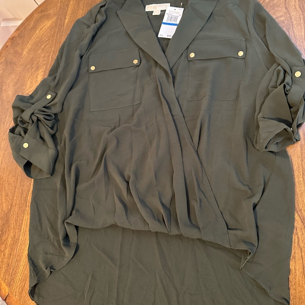 Michael Kors Olive Green Women's Top NWT